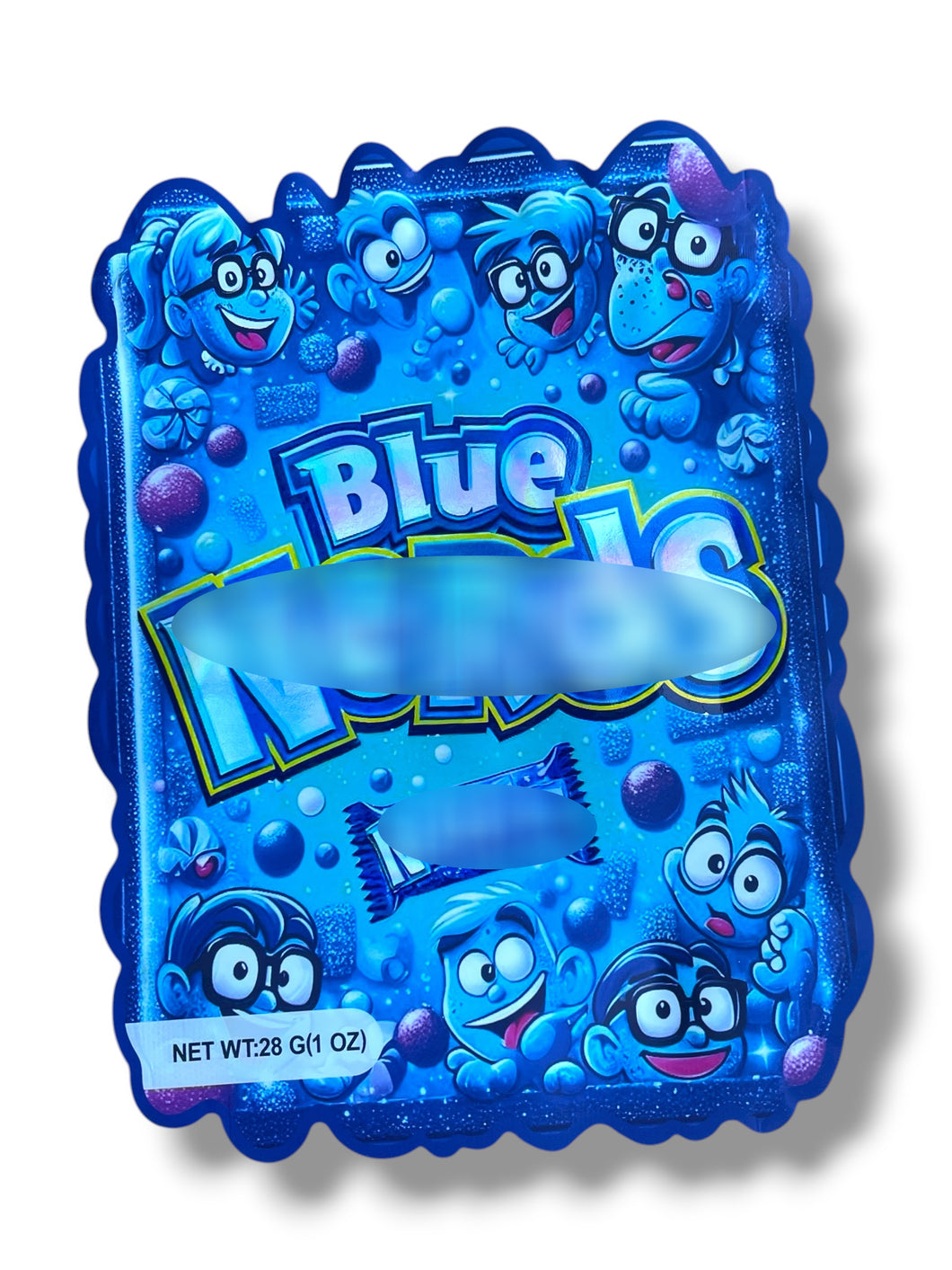 Blue Nerz 1 OZ  28G Mylar empty Mylar bag 1 ounce (50 Count)