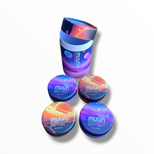 Load image into Gallery viewer, Muun Moon Rocks Mixed-Strain Variety Pack – 4 Capsules, 16 Empty 1 Oz Pods – Packaging Only
