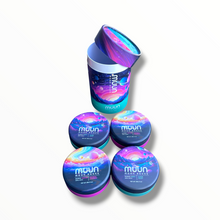 Load image into Gallery viewer, Muun Moon Rocks Mixed-Strain Variety Pack – 4 Capsules, 16 Empty 1 Oz Pods – Packaging Only
