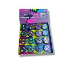 Load image into Gallery viewer, Pack Man Party Boyz 1 Oz Glass Jars with Display Box – 16-Count Variety Pack – Packaging Only
