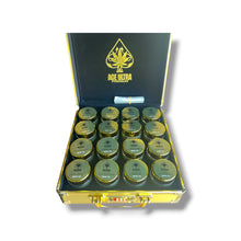 Load image into Gallery viewer, Ace Ultra Premium 1 Oz Jars with Gold Locking Display Case – 16-Count Variety Pack – Packaging Only
