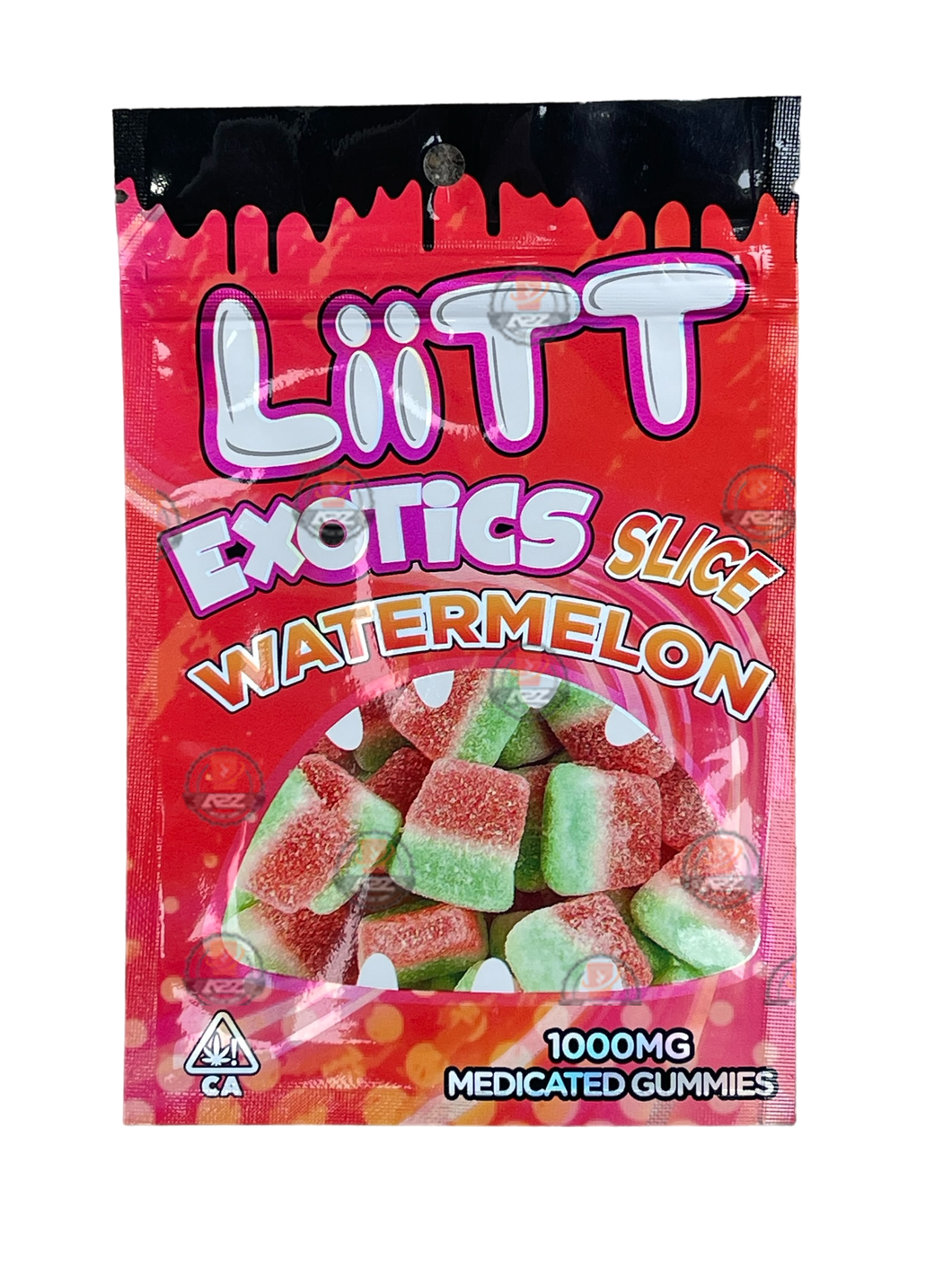 Liitt Exotics Slice Watermelon 3.5g Mylar Bag 1000MG (Packaging Only)