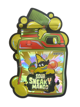 Load image into Gallery viewer, Sour Sneaky Mango 3.5 grams Mylar Bag Holographic Gum Powder
