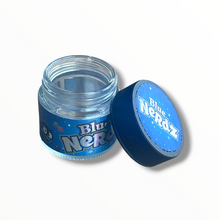 Load image into Gallery viewer, Blue Nerdz 3.5g Glass Jars with Holographic Stickers

