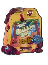 Load image into Gallery viewer, Bubble Jug Mylar Bag 1 OZ 28G (50 Count) Caribbean Blend Monkey Business
