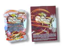 Load image into Gallery viewer, Cannatique Street Fighter Kens Tropical Punch Mylar Bags with Boxes 3.5g Box Packaging Transparent box and bag
