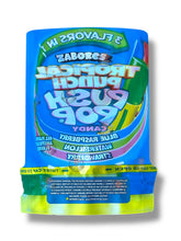 Load image into Gallery viewer, Zabores Tropical Punch Push Pop Candy Mylar Bag 3.5g shape bag
