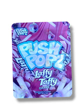 Load image into Gallery viewer, Push Pop Laffy Taffy Grape 3.5g Mylar Bag- Packaging Only
