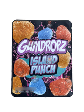 Load image into Gallery viewer, Sprinklez Gumdropz Island Punch Mylar Bags 3.5g Sticker base Bag -With stickers and labels
