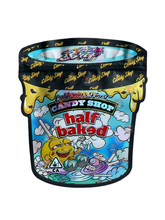Load image into Gallery viewer, Half Baked Ice Cream Mylar bag 3.5g cut out Empty Packaging- Holographic
