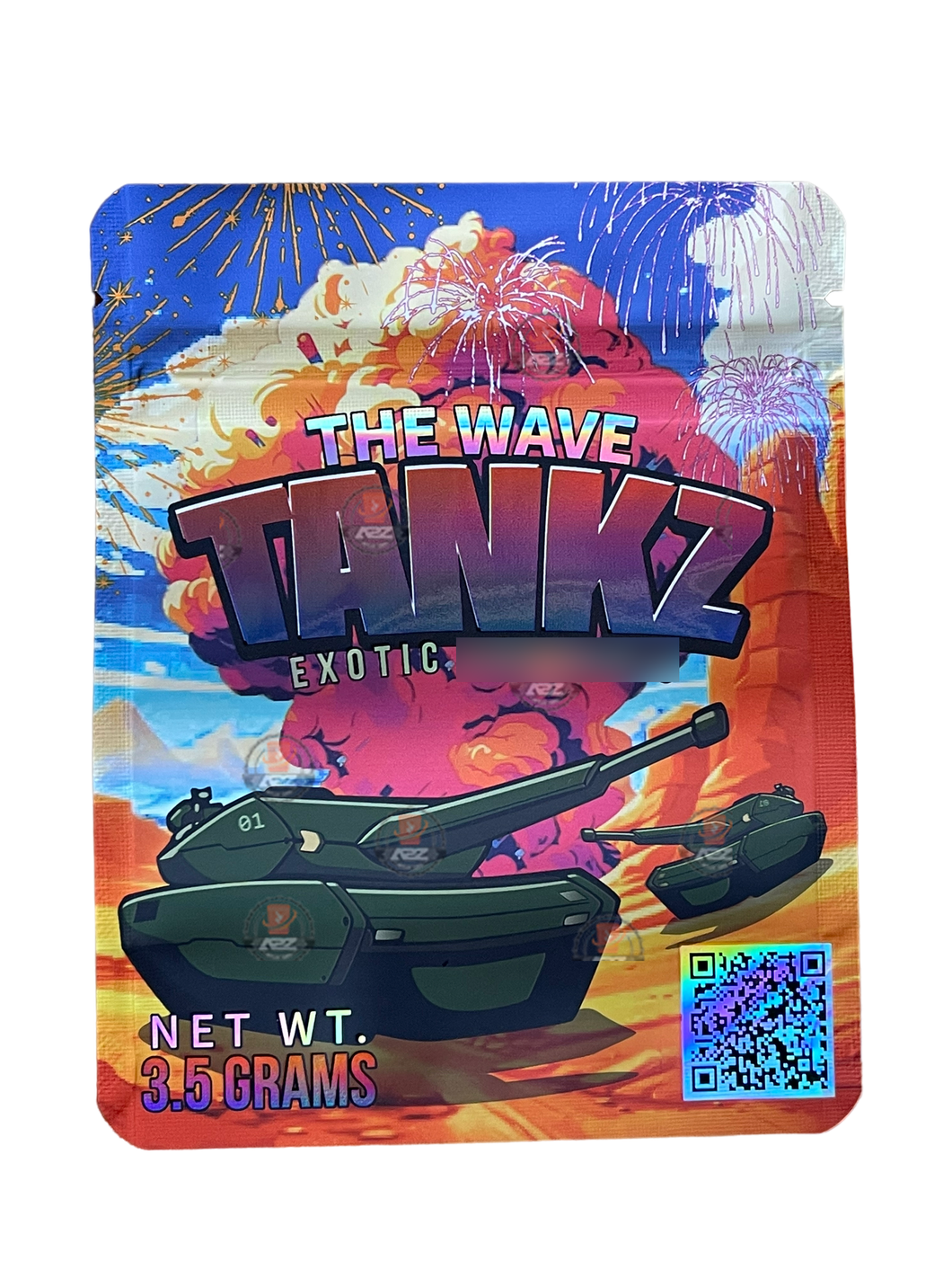 Tanks Mylar Bags 3.5g The Wave