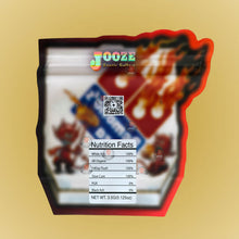 Load image into Gallery viewer, Demono&#39;s Pizza 3.5G Mylar Bags-Jooze Exotic Gallery Cut Out-Holographic Dominos Pizza
