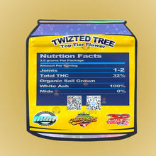 Load image into Gallery viewer, Twizted Tree 3.5G Mylar Bags-Top Tier Flower Calidad Cut Out-Holographic
