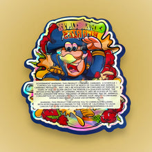 Load image into Gallery viewer, Captain Runtz Berries 3.5G Mylar Bags Cut Out-Holographic
