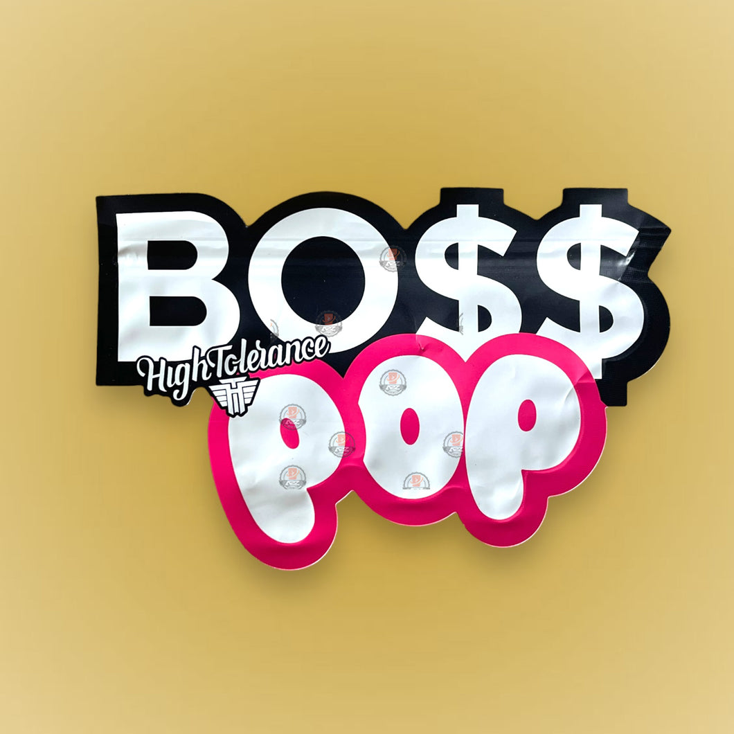 BOSS POP 3.5 G Mylar Bags-High Tolerance Packaging Only