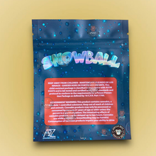 Load image into Gallery viewer, Snowball 3.5g Mylar Bags By Black Unicorn Packaging Only- Holographic
