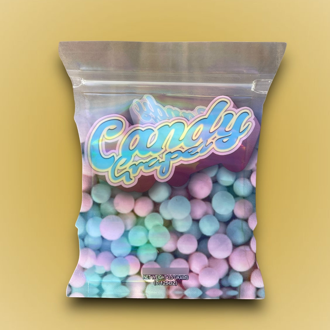 Candy Grapez 3.5G Mylar Bags Packaging Only Transparent Bag