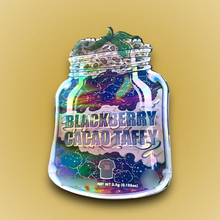 Load image into Gallery viewer, Blackberry Cacao Taffy 3.5G Mylar Bags - Packaging Only
