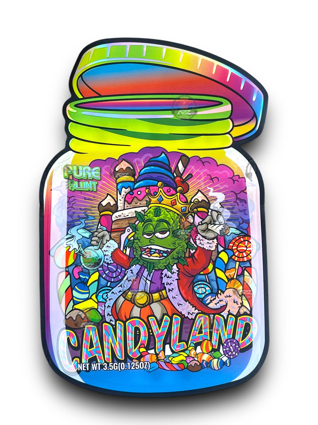 Pure Blunt Candy Land Mylar Bags 3.5g Holographic