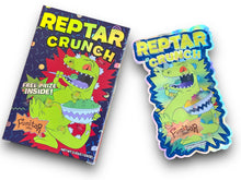 Load image into Gallery viewer, Fumitar Reptar Crunch Mylar Bags with Boxes 3.5g Box Packaging Holographic
