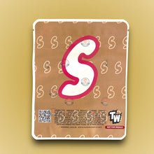 Load image into Gallery viewer, Sprinklez Apple Pie Mylar Bags 3.5g Double sided Sticker Bag -With stickers and labels
