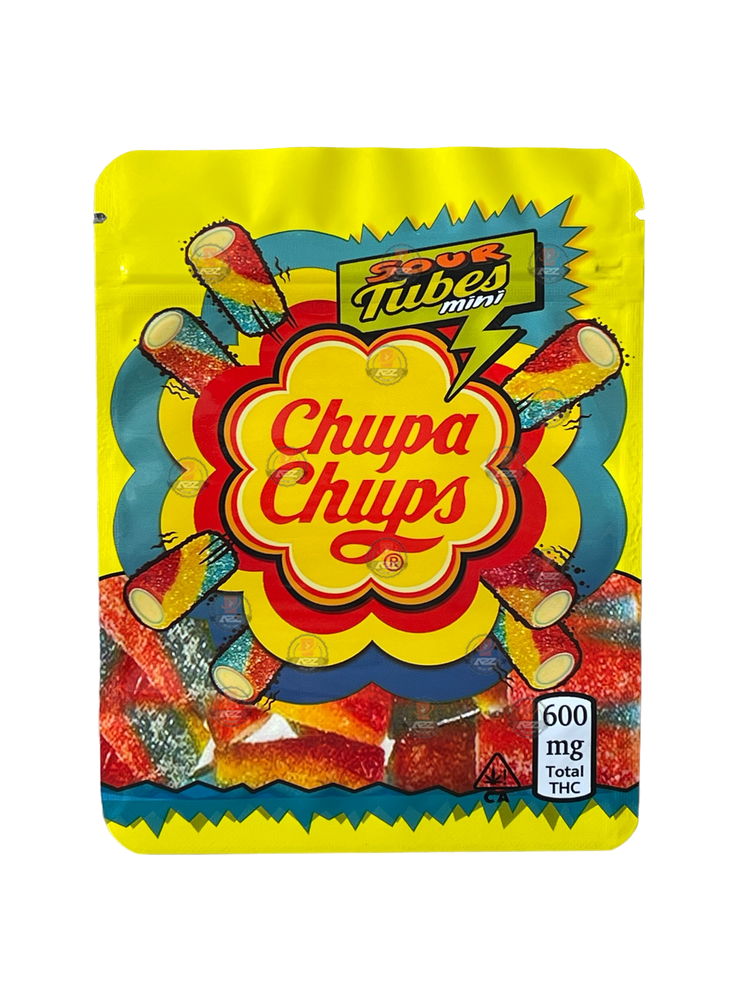 Chupa Chups Sour Tubes Mini3.5g Mylar Bag