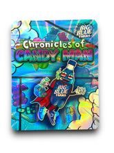 Load image into Gallery viewer, Chronicles of Candy Man Mylar Bags 3.5g Holographic Big Blue Farms
