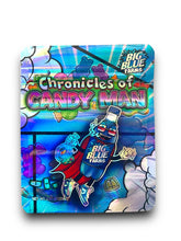 Load image into Gallery viewer, Chronicles of Candy Man Mylar Bags 3.5g Holographic Big Blue Farms
