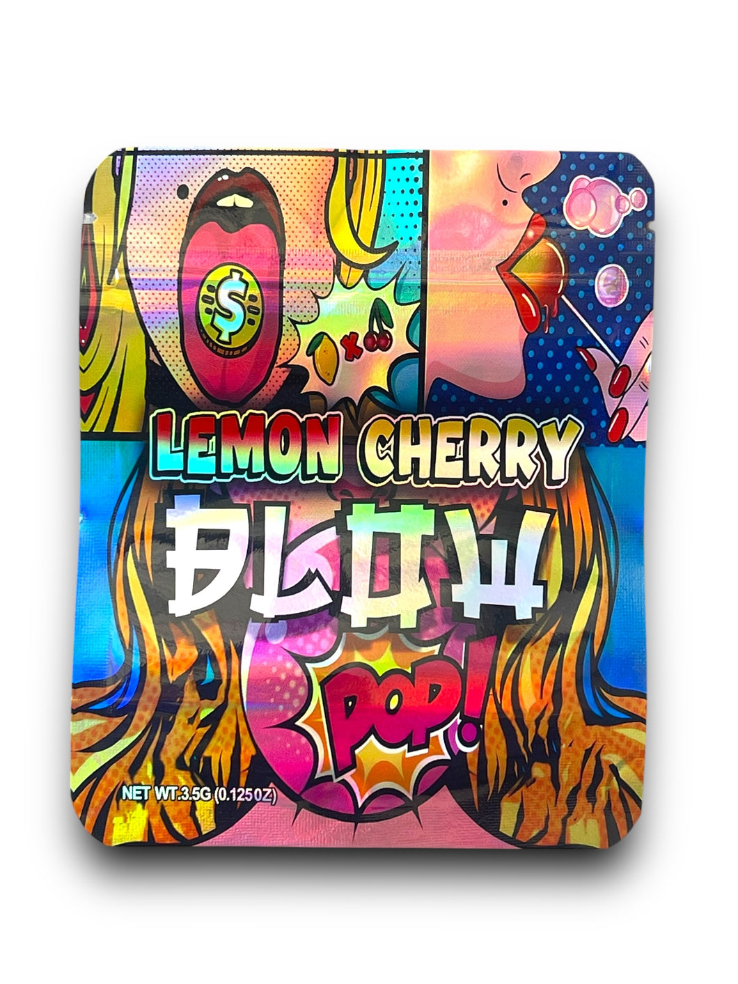 Lemone Cherry Blow POP Mylar Bags 3.5g Holographic