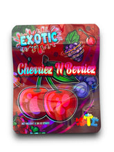 Load image into Gallery viewer, Exotic Cherriez N Berriez Mylar Bags 3.5g Holographic
