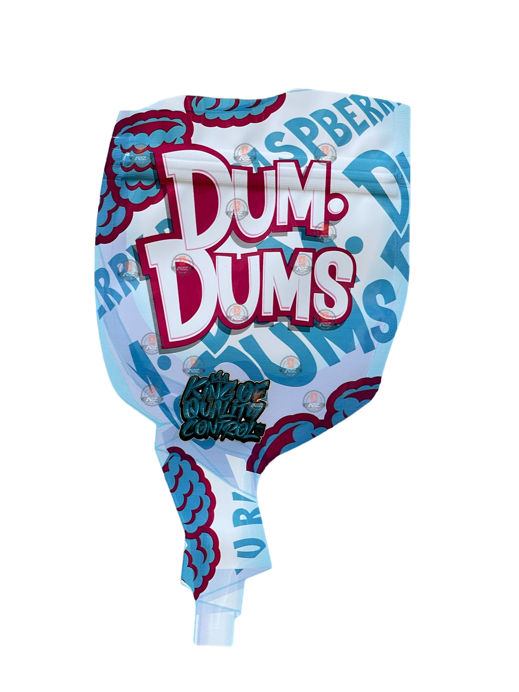 Raspberry Dum Dums 3.5g Mylar Bag