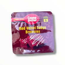 Load image into Gallery viewer, Canna Butter Red Velvet Fudge Brownies 600mg Mylar Bag -Packaging Only
