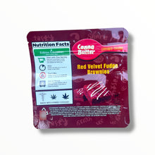 Load image into Gallery viewer, Canna Butter Red Velvet Fudge Brownies 600mg Mylar Bag -Packaging Only
