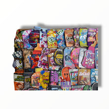 Load image into Gallery viewer, 50 Different Designs 3.5g Mylar Bags – One of Each Design – Assorted Smell Proof Foil Bags – Variety Pack
