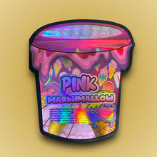 Load image into Gallery viewer, Pink Marshmallow 3.5G Mylar Bag Holographic
