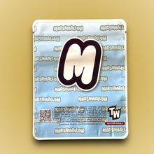 Load image into Gallery viewer, Twisted Marshmallow Mylar Bags 3.5g Sticker base Bag -With stickers and labels
