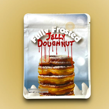 Load image into Gallery viewer, Fully Frosted Jelly Doughnut Mylar Bags 3.5g Sticker base Bag -With stickers and labels

