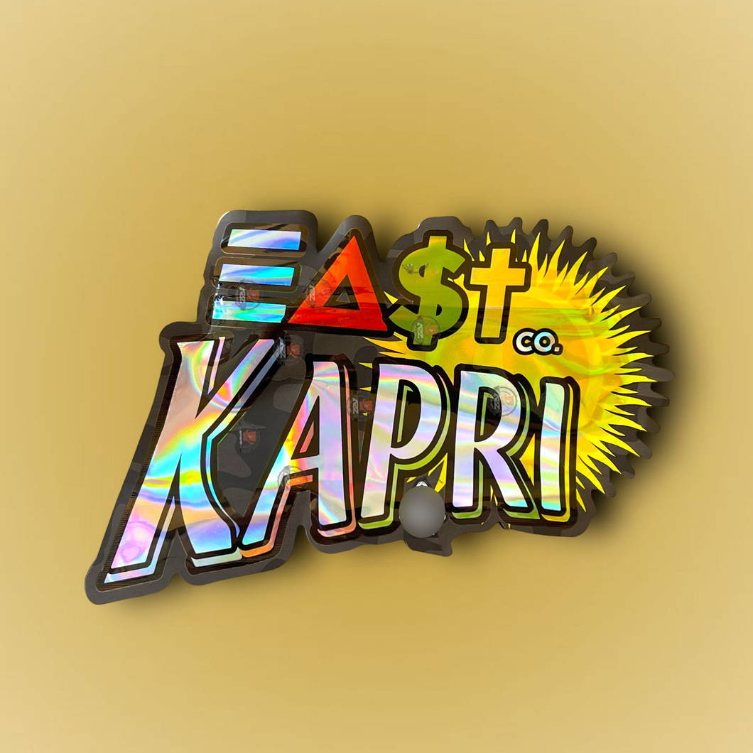 East Kapri Mylar bag 3.5g cut out-High Tolerance Holographic
