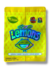 Load image into Gallery viewer, Sour Lemons 1 OZ  28G empty Mylar bag 1 ounce (50 Count)
