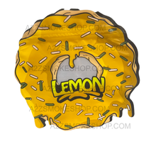 Load image into Gallery viewer, Lemon Donut cut out Mylar zip lock bag 3.5G
