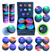 Load image into Gallery viewer, Muun Moon Rocks Mixed-Strain Variety Pack – 4 Capsules, 16 Empty 1 Oz Pods – Packaging Only
