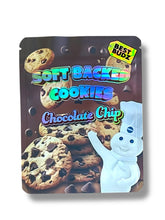 Load image into Gallery viewer, Soft Backed Cookies Chocolate chip 3.5g Mylar Bag- Packaging Only
