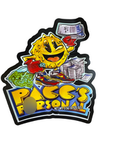 Load image into Gallery viewer, Pacc&#39;s Personal Cut Out Mylar Bags 3.5g Pac man
