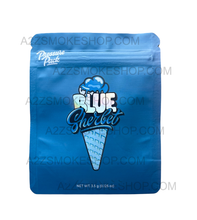 Load image into Gallery viewer, Pressure Pack Blue Sherbet Holographic Mylar bag 3.5g Smell Proof Airtight Holographic Mylar Bag- Packaging Only
