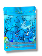 Load image into Gallery viewer, Blue Raspberry Zour Punch 1 OZ  28G empty Mylar bag 1 ounce (50 Count)
