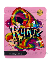 Load image into Gallery viewer, Black Unicorn Rainbow Runtz Holographic Mylar bag 3.5g
