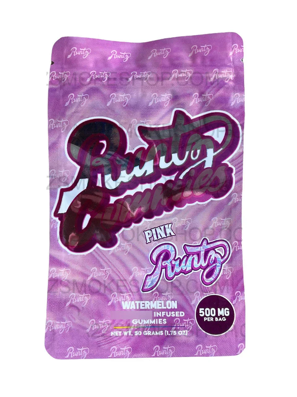 Runtz Gummies - Pink Watermelon 500mg Mylar Bag Packaging only – Black ...