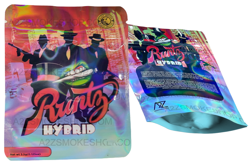 Black Unicorn Runtz Hybrid Holographic Mylar bag 3.5g