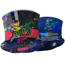 Load image into Gallery viewer, Black Unicorn Runtz Ice Cream cut out Holographic Mylar bag 3.5g
