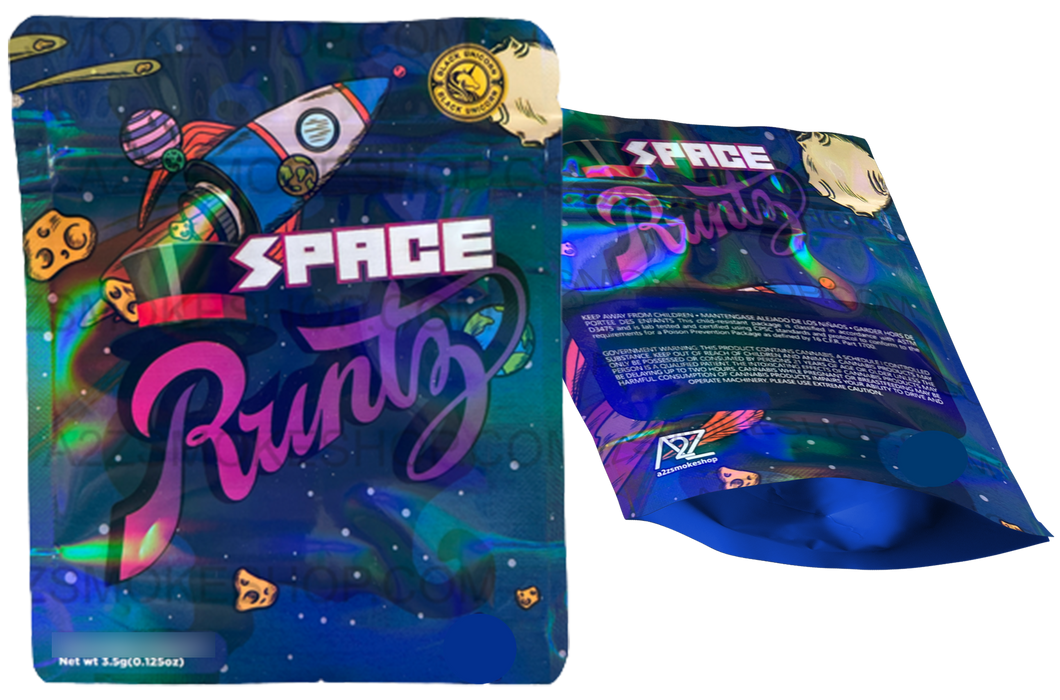 Black Unicorn-Space Runtz Holographic Mylar bag 3.5g